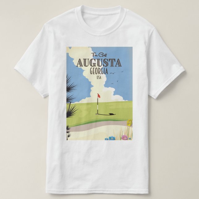 T-shirt Poster de golf Augusta Georgia (Design devant)