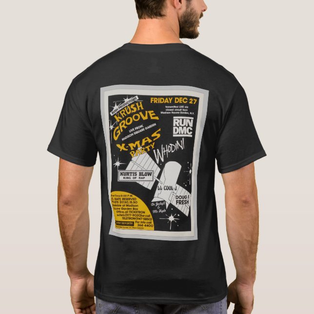 T-shirt Poster de la fête de Noël de Krush Groove (Dos)