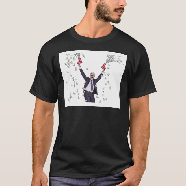 T-shirt Poster de l'imprimante Jerome Powell Money (Devant)