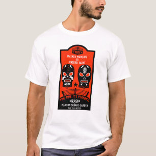 T-shirt Poster de lutte Vintage rétro