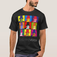 Poster de portrait pop-art Giuseppe Verdi