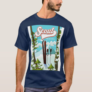 T-shirt Poster de Séoul Corée du Sud