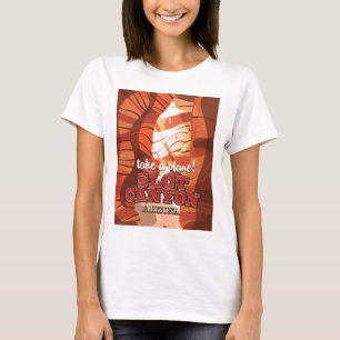 T-shirt poster de voyage de Slot Canyon Arizona