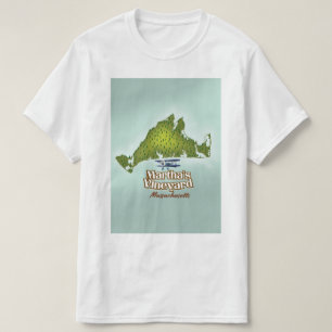 T-shirt Poster de voyage du Massachusetts de Martha