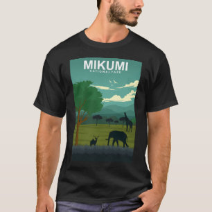 T-shirt Poster de voyage du parc national Mikumi Tanzanie