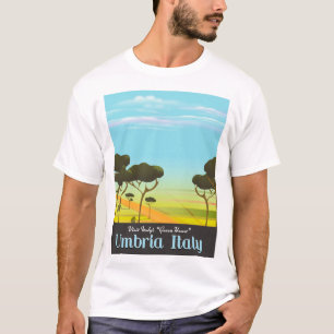 T-shirt poster de voyage en Ombrie Italie