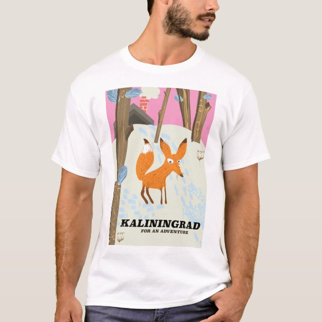 T-shirt poster de voyage Kaliningrad "pour une aventure" (Devant)