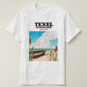T-shirt poster de voyage Texel Pays-Bas