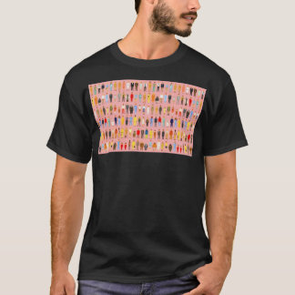 T-shirt Poster des personnages de films Wes Anderson