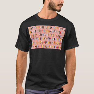 T-shirt Poster des personnages de films Wes Anderson