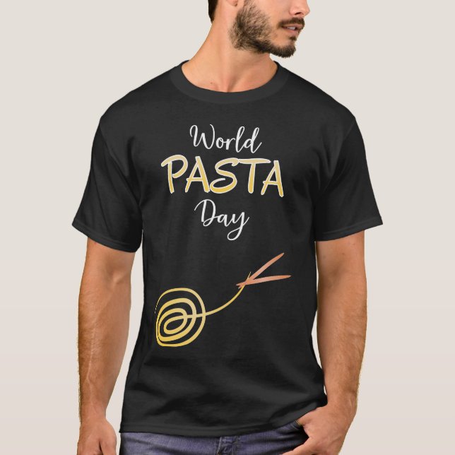 T-shirt Poster des signes de la Journée mondiale des pâtes (Devant)
