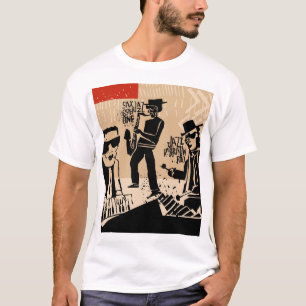 T-shirt Poster du groupe de jazz vintage : Design Cool