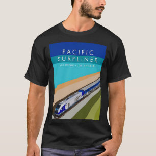 T-shirt Poster du surflineur du Pacifique