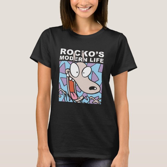 T-shirt Poster Euphorique effrayé de Rocko s Modern Life (Devant)