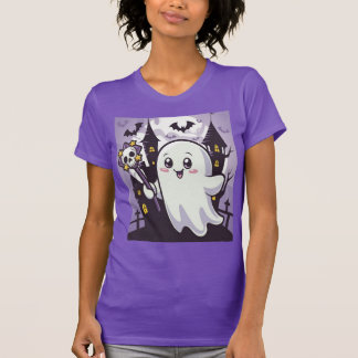 T-shirt Poster mignon Ghoost avec une torsion joueuse