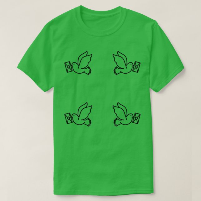 T-shirt Poster Pigeon Dove 3 (Design devant)