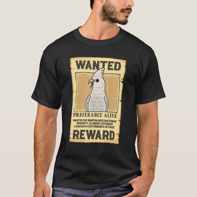 T-shirt Poster Recherché Parrot I Goffins Cockatoo (Devant)