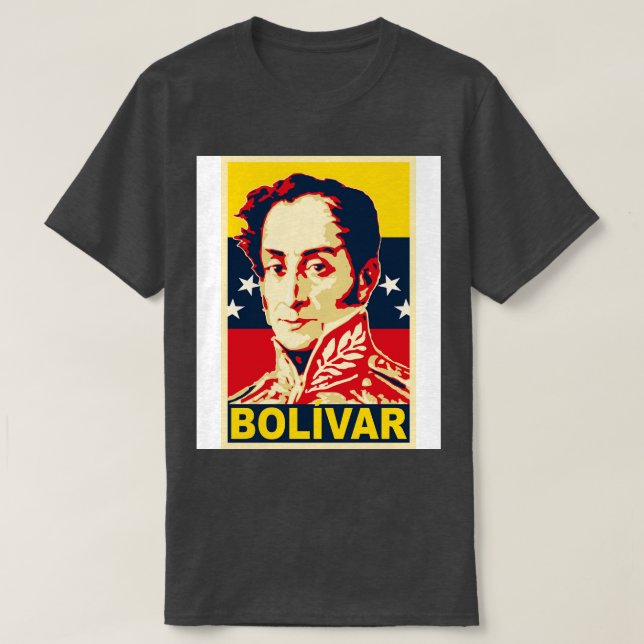 T-shirt Poster Simon Bolivar (Design devant)