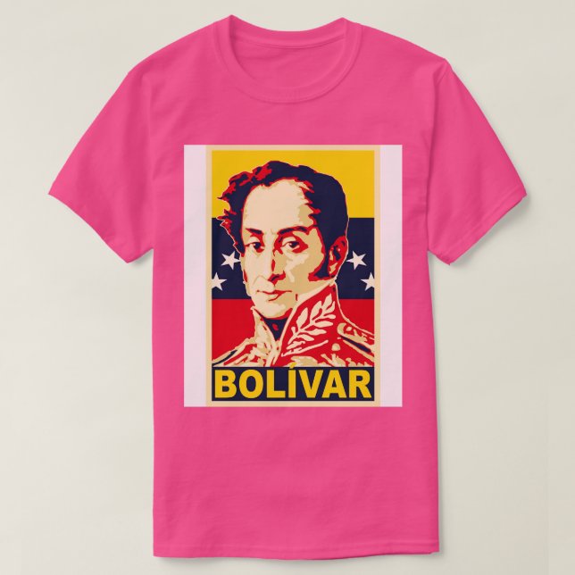 T-shirt Poster Simon Bolivar (Design devant)