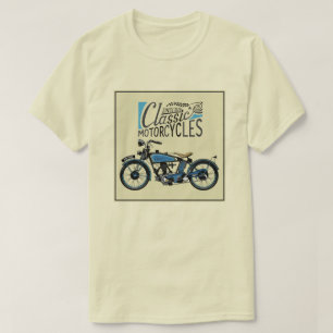 T-shirt poster vintage classique de moto