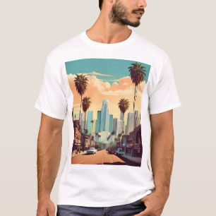 T-shirt Poster vintage de Los Angeles