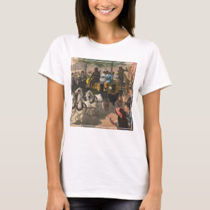 T-shirt Poster vintage D'Un Entraîneur Piloté Par Un Singe
