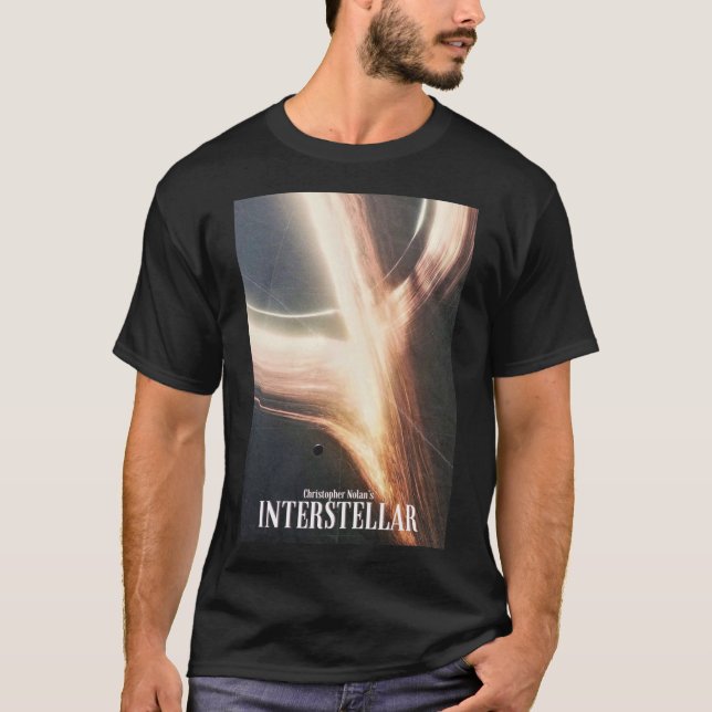 T-shirt Poster vintage Interstellar 2014 (Devant)