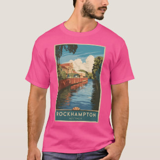T-shirt Poster Vintage voyage Rockhampton
