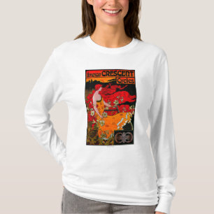 T-shirt PosterEurope vintage en croissant américain