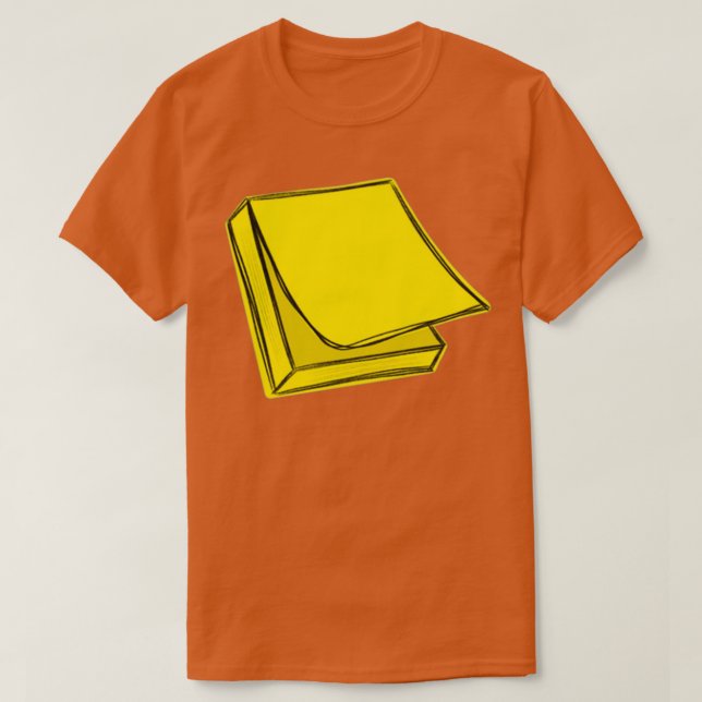 T-shirt Postit jaune 1 (Design devant)