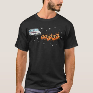 T-shirt Postman Mailman Postman Père Noël Post Truck Sleig