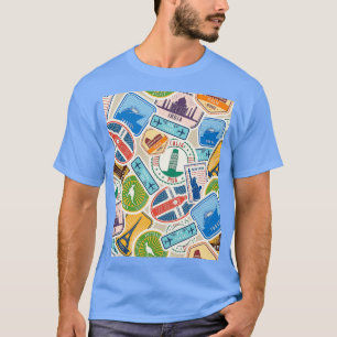 T-shirt Postmarks de partout