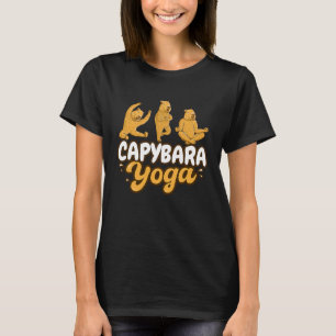T-shirt Postures de yoga de capybara Méditation Exercice