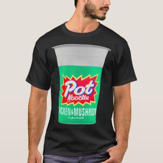 T-shirt Pot de poulet et de champignons Design de nouilles