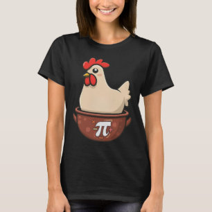 T-shirt Pot De Poulet Pi Drôle Jour De Tarte Caricature Po