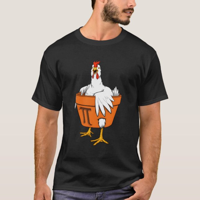 T-shirt Pot de poulet Pi Math Jour (Devant)