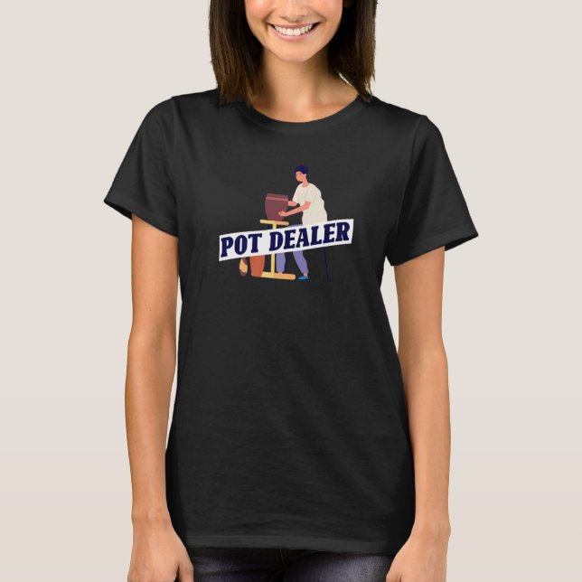 T-shirt Pot Dealer Ceramic Enthousiaste Potter (Devant)