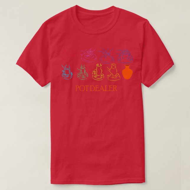 T-shirt Pot Dealer Pottery Céramiques Cadeau (Design devant)