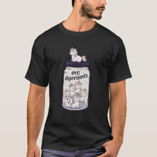T-shirt Pot Drôle Licorne Antidépresseur Garçons Filles En