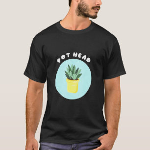 T-shirt Pot Head Pot Plante Cool Gardeners Succulent
