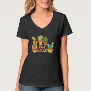 T-shirt Pot Head Succulent Cactus House Plante Pun Gardene