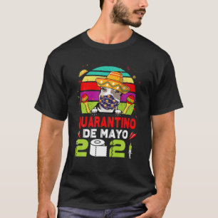 T-shirt Pot Taureau Masque Visage Quarantino Drôle Cinco D