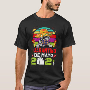 T-shirt Pot Taureau Masque Visage Quarantino Drôle Cinco D