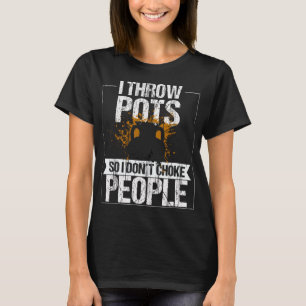 T-shirt Pot Thros Pots Kiln Argile Céramique Mud Poterie P