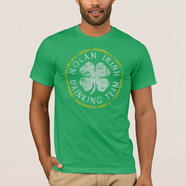 T-shirt potable irlandais d'équipe de Nolan (Devant)