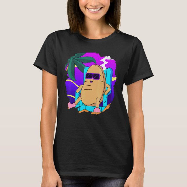 T-shirt Potato On The Beach Taters Gonna Tate   Potato Tat (Devant)