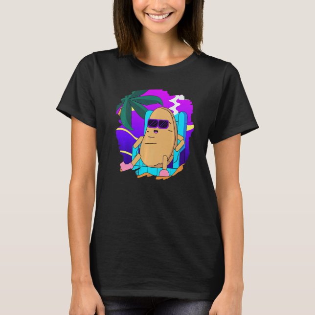 T-shirt Potato On The Beach Taters Gonna Tate  Potato Tate (Devant)