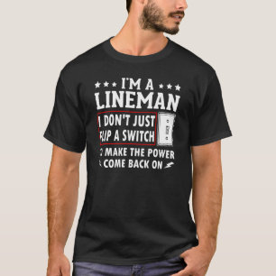 T-shirt Poteau de citation Power Lineman Escalade Électric