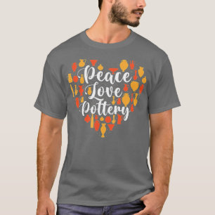 T-shirt Poterie Peace Love - Cra céramique Potter Ceramici
