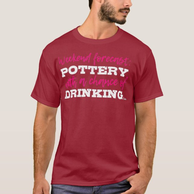 T-shirt Poterie pour hommes Boire (Devant)